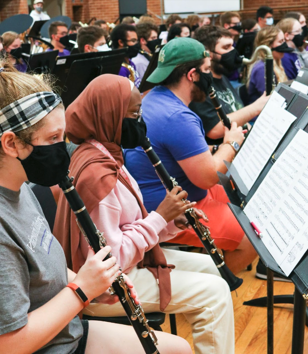 students playing instrument